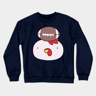 Football Chicken Face Crewneck Sweatshirt